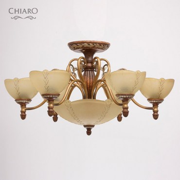 Люстра потолочная CHIARO 254012909 Версаче 9x60W Е27